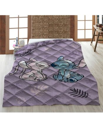 DISNEY - Stitch & Angel - Couverture en Quilt 140x200cm - vue principale