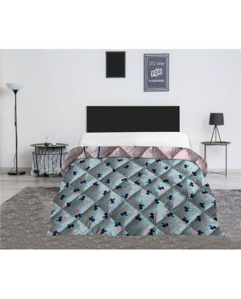 LILO & STITCH - Stitch "Coeur" - Couverture en Quilt 140x200cm - vue de face