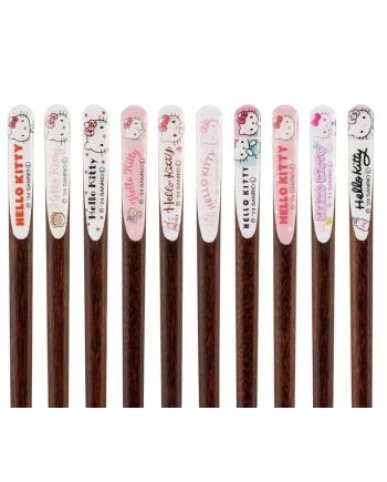 HELLO KITTY - Set de 10 baguettes à collectionner 21cm - vue de profil