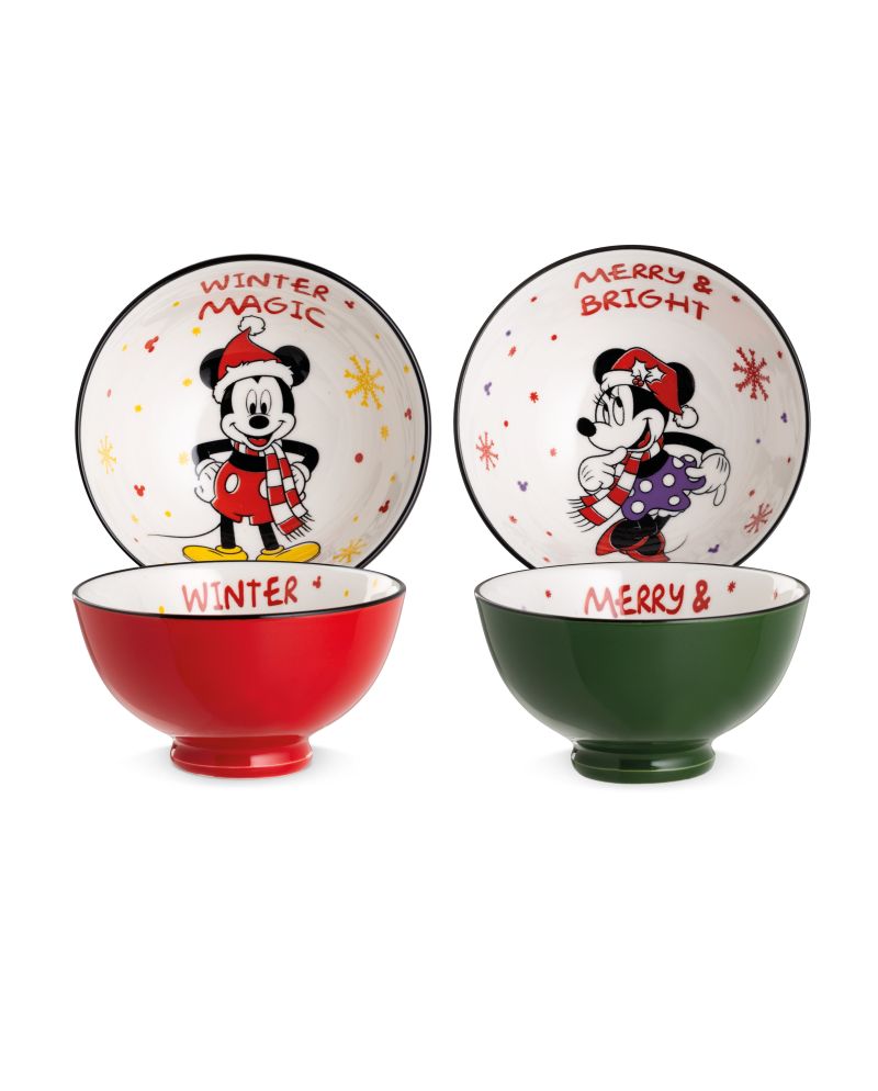 DISNEY - Magic Winter - Set de 2 Bols 300ml - Mickey & Minnie - vue principale
