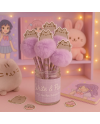 PUSHEEN - Boite de 10 Stylos-Bille Pompom - vue de face