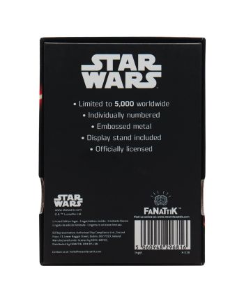STAR WARS 5 - Luke & Dark Vador - Lingot Edition Limitée - vue de dos