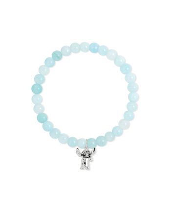 STITCH - Bracelet de Perles Bleues + Pendentif Stitch - vue principale