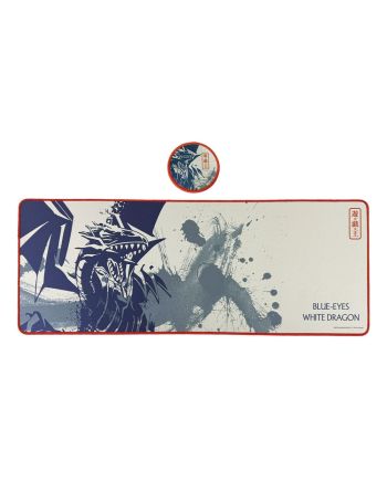 YU-GI-OH - Blue Eyes White Dragon - Tapis de Bureau XL + 1 Sous-Verre - vue principale