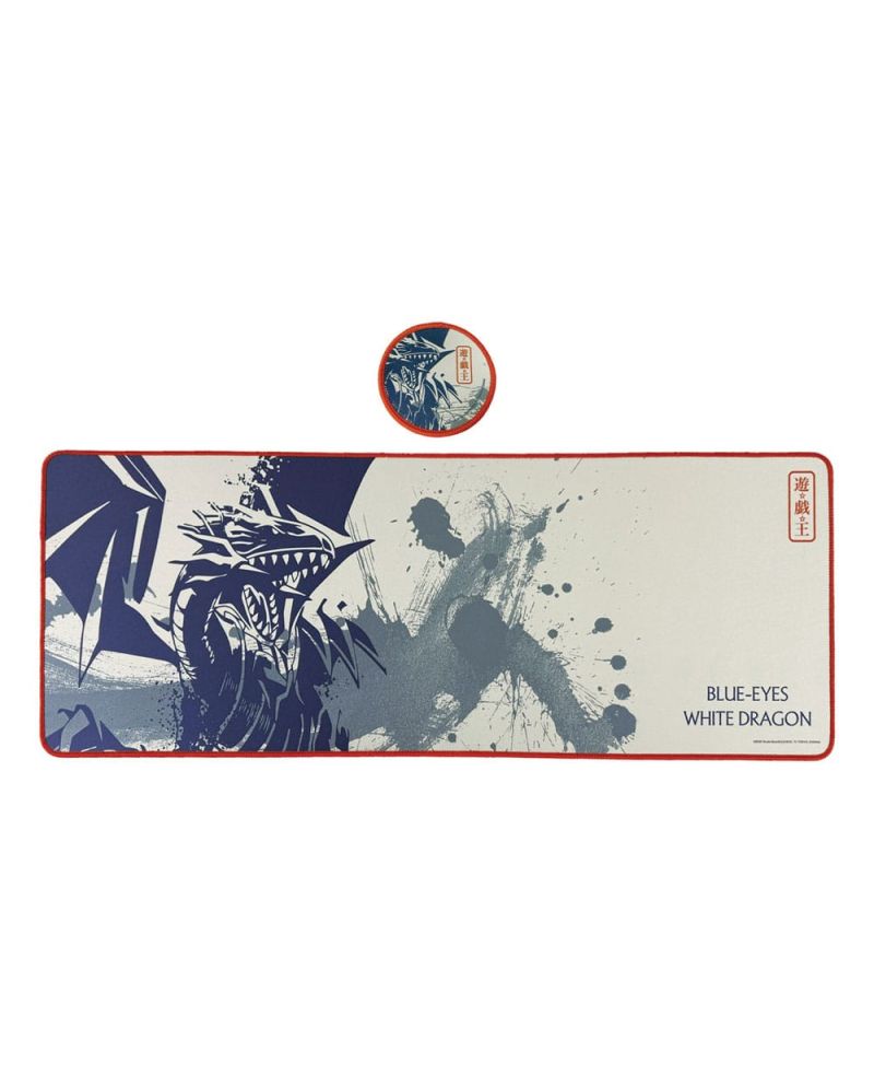 YU-GI-OH - Blue Eyes White Dragon - Tapis de Bureau XL + 1 Sous-Verre - vue principale