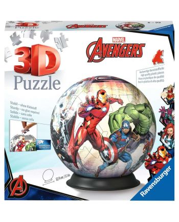 MARVEL - Avengers - Puzzle 3D - Rond 72p - vue de face