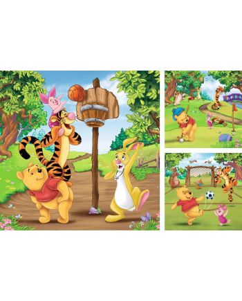 WINNIE L'OURSON - Journée sportive - 3 Puzzle 49P - vue de face