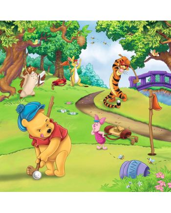 WINNIE L'OURSON - Journée sportive - 3 Puzzle 49P - vue de dos