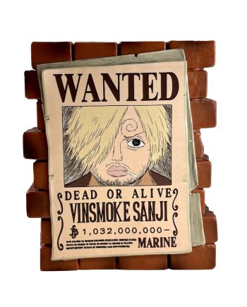 ONE PIECE - Sanji "Wanted" - Tirelire PVC 16cm - vue principale