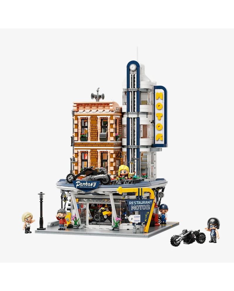 PANTASY - Restaurant pour Motards - Bloc de Construction 2989 pcs - vue principale