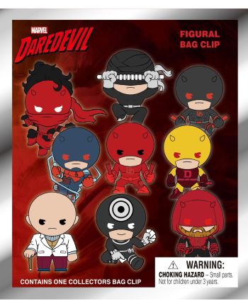DAREDEVIL - 3D Foam Bag Clip (Display 24 Pcs) - vue de profil