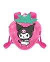 KUROMI - Fraise - Mini Fur Backpack '25x22x12cm' - vue de face