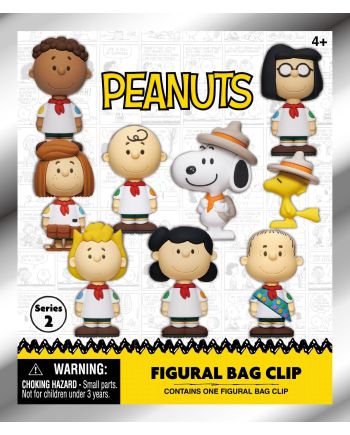 SNOOPY - Series 2 - 3D Foam Bag Clip (Display 24 Pcs) - vue de profil