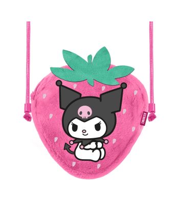 KUROMI - Fraise - Mini Sac à Bandoulière Fourrure '20x15x6cm' - vue principale