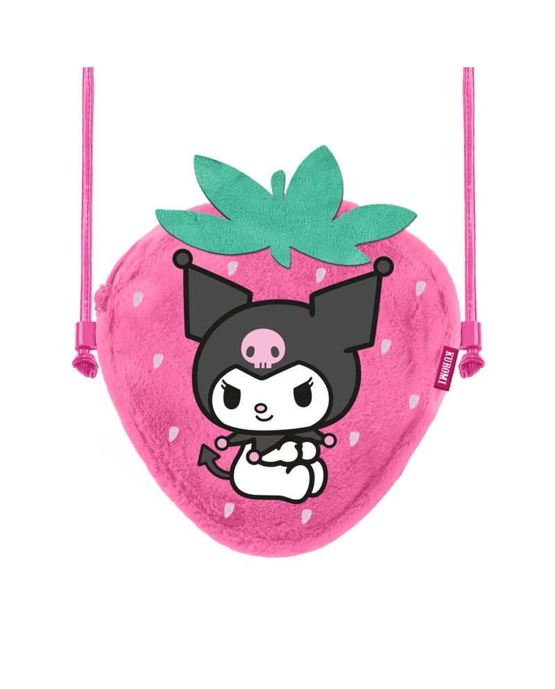 KUROMI - Fraise - Mini Sac à Bandoulière Fourrure '20x15x6cm' - vue principale