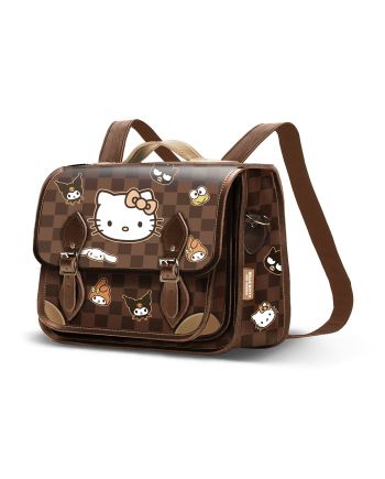 HELLO KITTY & Friends - Damier - Sac à Dos Cartable Convertible - vue principale