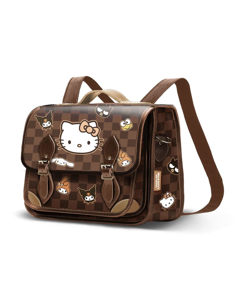 HELLO KITTY & Friends - Damier - Sac à Dos Cartable Convertible - vue principale