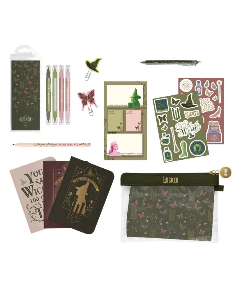 WICKED - Partie 2 - Set de Papeterie avec 3 Notebooks A6 - 10pc. - vue principale