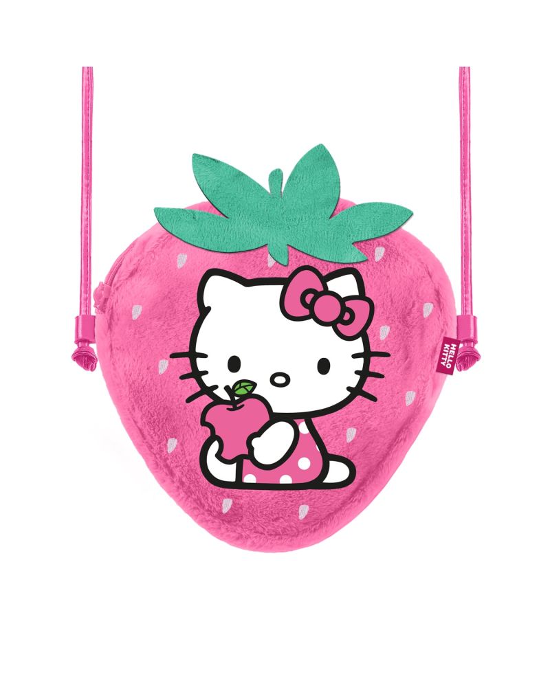 HELLO KITTY - Fraise - Mini Sac à Bandoulière Fourrure '20x15x6cm' - vue principale