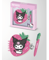 KUROMI - Fraise - Gift Box - Journal Intime + Stylo - vue principale