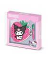 KUROMI - Fraise - Gift Box - Journal Intime + Stylo - vue de face