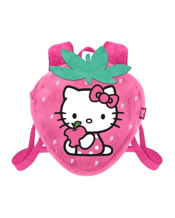 HELLO KITTY - Fraise - Mini Sac à Dos Fourrure '25x22x12cm' - vue de face