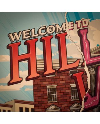 RETOUR VERS LE FUTUR - Hill Valley - Art Print - Edition Limitée - vue de face
