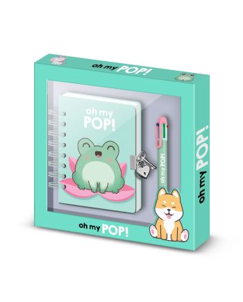 OH MY POP! - Froggy - Gift Box - Journal Intime + Stylo - vue principale