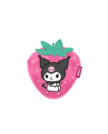 KUROMI - Fraise - Porte-Monnaie Fourrure '12x11x2cm' - vue de face