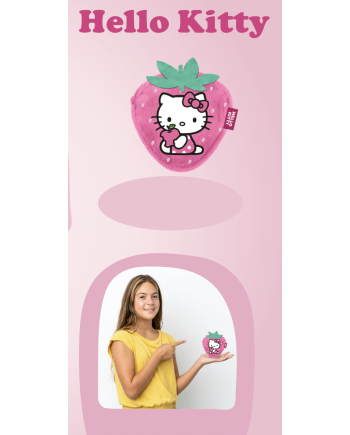 HELLO KITTY - Fraise - Porte-Monnaie Fourrure '12x11x2cm' - vue principale