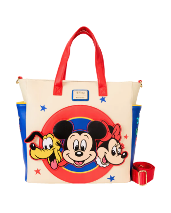 DISNEY-Mickey & Friend -Mini Backpack & Tote Bag convertible Loungefly