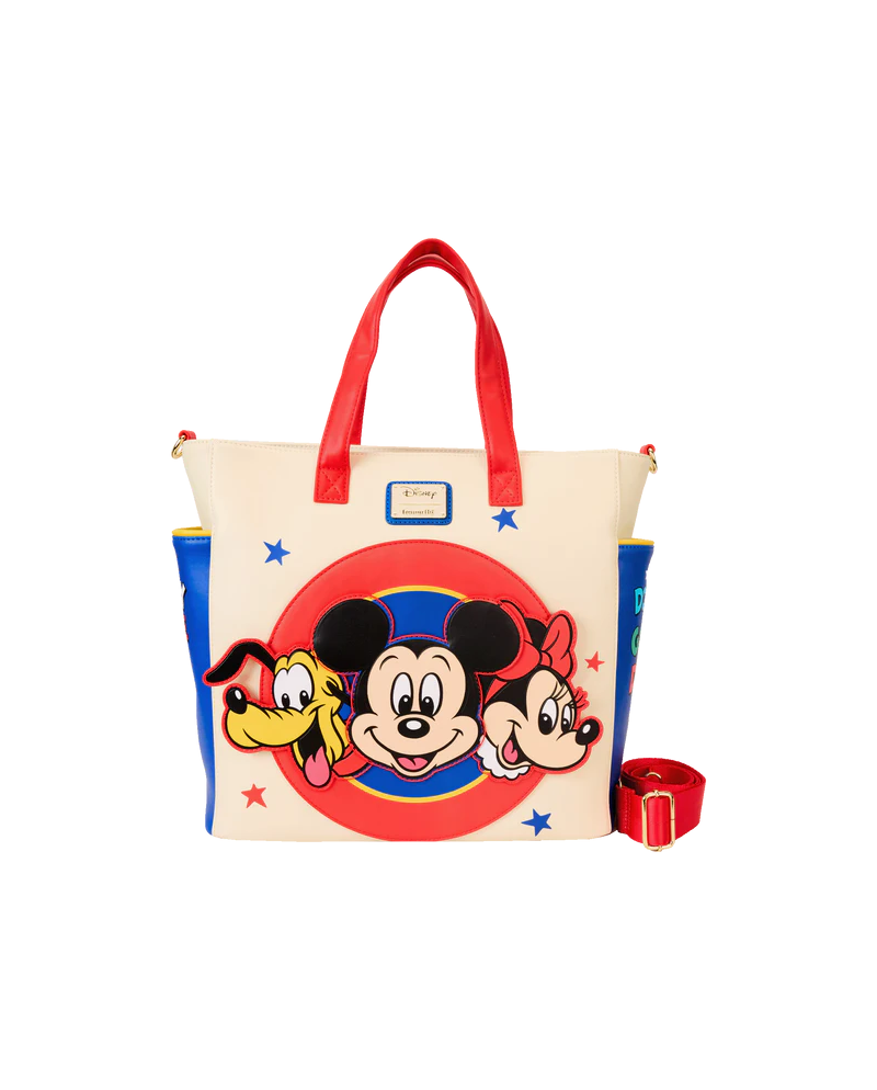 DISNEY-Mickey & Friend -Mini Backpack & Tote Bag convertible Loungefly