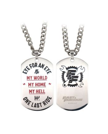 FAST & FURIOUS - Stainless Steel Dog Tag Edition Limitée - vue principale