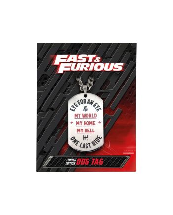 FAST & FURIOUS - Stainless Steel Dog Tag Edition Limitée - vue de profil