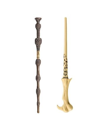 HARRY POTTER - 2 Baguettes PVC - Lord Voldemort & Baguette de Sureau - vue de profil