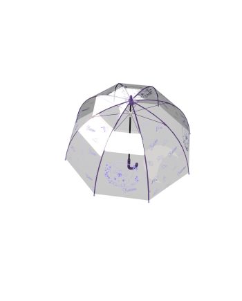 KUROMI - Parapluie "Bubble" Transparent Manuel 57 cm - vue de face