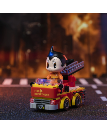 ASTRO BOY - Camion de pompiers - Bloc de Construction - vue de face