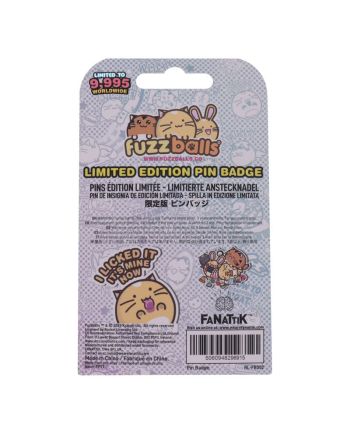 FUZZBALLS - Whisky will work 4 treats - Pin's Edition Limitée - vue de profil