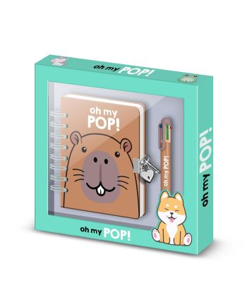 OH MY POP! - Capybara - Gift Box - Journal Intime + Stylo - vue principale