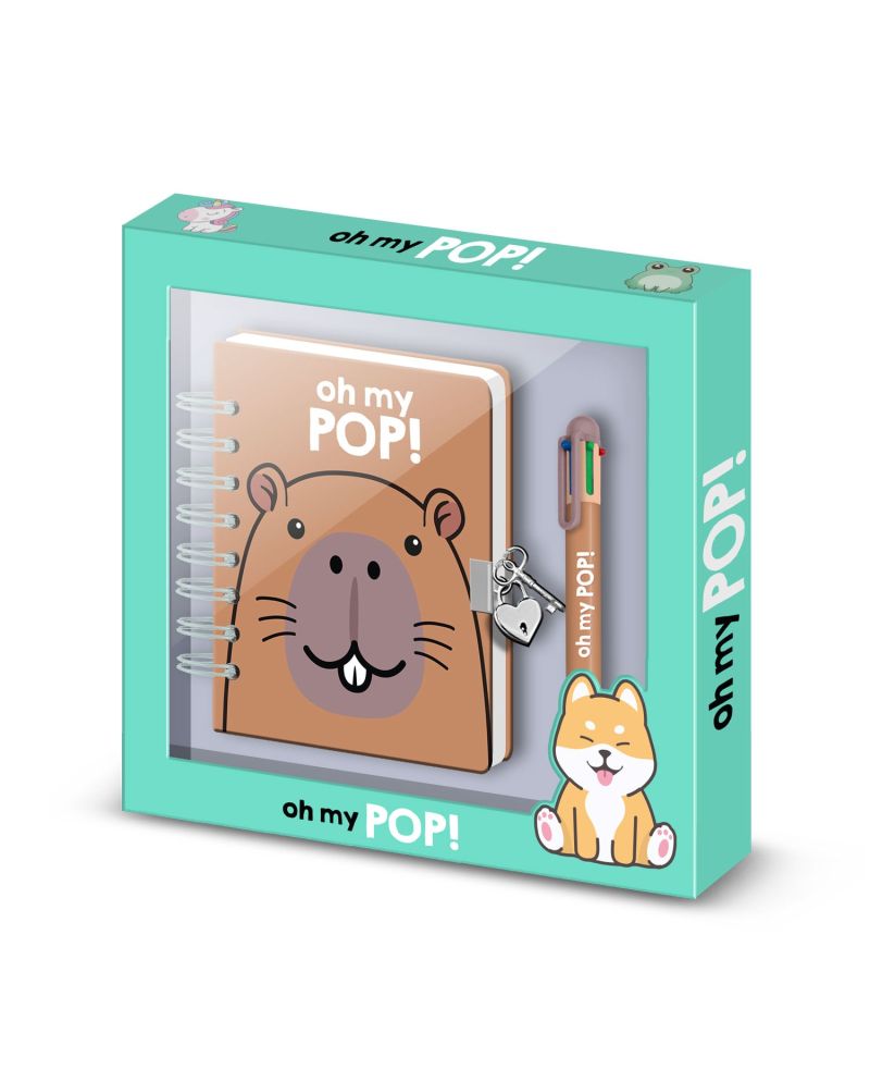 OH MY POP! - Capybara - Gift Box - Journal Intime + Stylo - vue principale