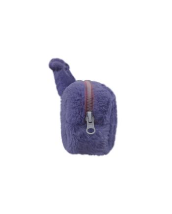 KUROMI - Purple - Trousse Rectangulaire Fourrure - vue de profil