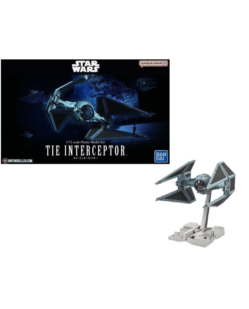 STAR WARS - Tie Interceptor - Model Kit 1/72 10cm - vue principale