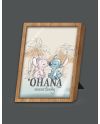 STITCH & ANGEL - Ohana means Family - Cadre Lumineux - vue de face