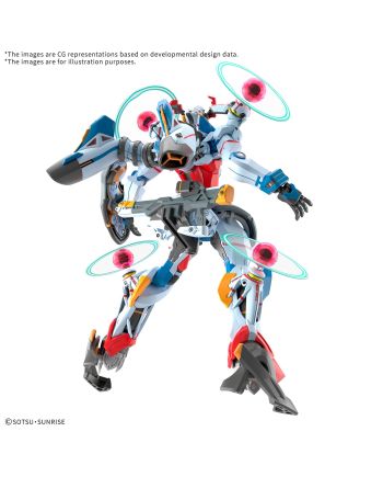 GUNDAM - HG 1/144 GQuuuuuuX (Endymion Unit Awakened) - Model Kit - vue de face