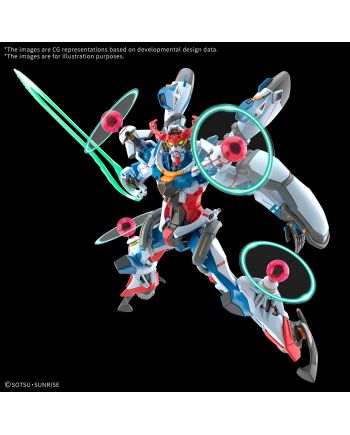 GUNDAM - HG 1/144 GQuuuuuuX (Endymion Unit Awakened) - Model Kit - vue de profil