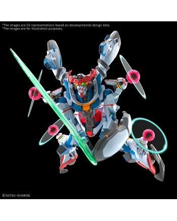 GUNDAM - HG 1/144 GQuuuuuuX (Endymion Unit Awakened) - Model Kit - vue de dos
