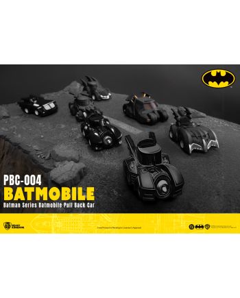 DC - Batman series Batmobile Pull Back Car - Set 6 Fig. Blind Box 5cm - vue de dos