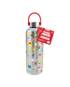 SUPER MARIO - Symboles - Bouteille d'Eau en Métal avec Anse - 500ml - vue principale