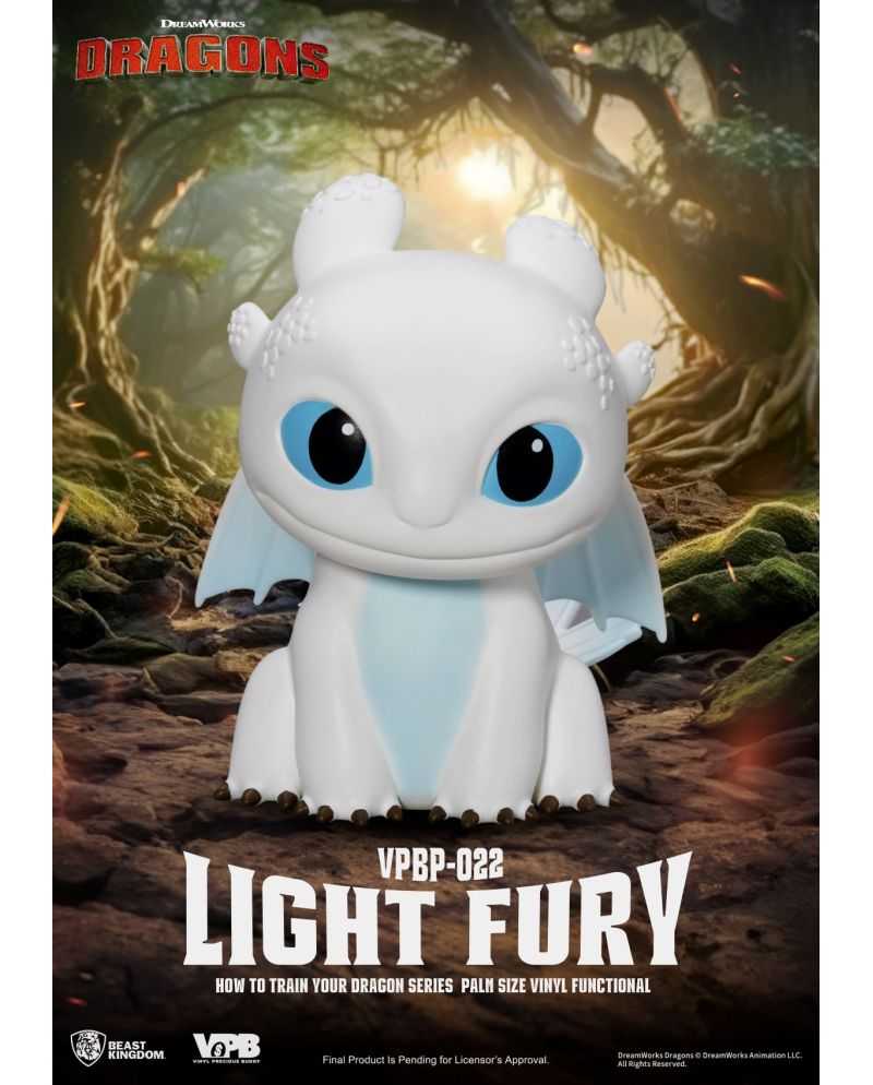 DRAGON - Light Fury - Tirelire Vinyl Figure 12cm - vue principale