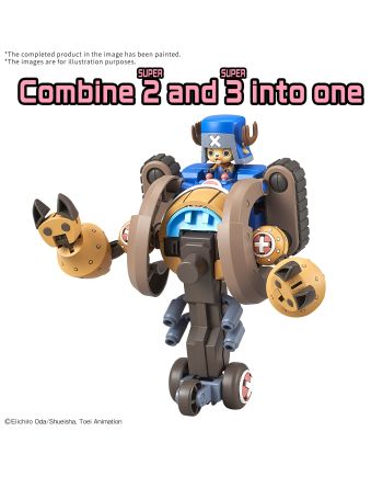 ONE PIECE- Chopper Robo Supper 2&3 Heavy Armor & Horn Dozer -Model Kit - vue de detail